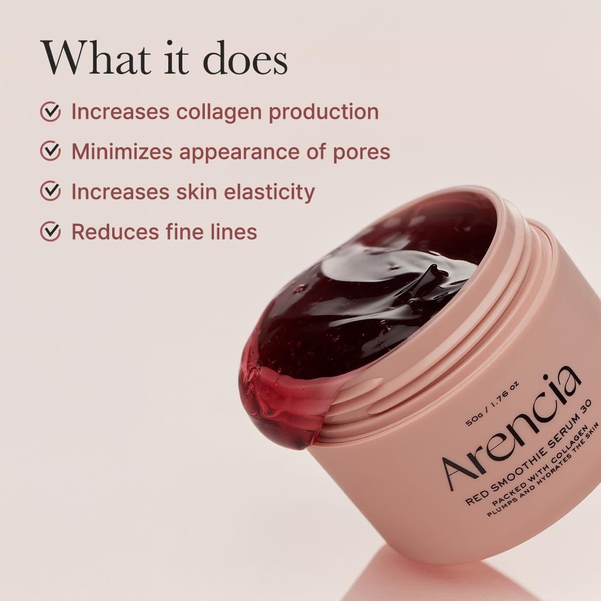 ARENCIA Fresh Red Smoothie Serum 30 50g - BelluBeauty