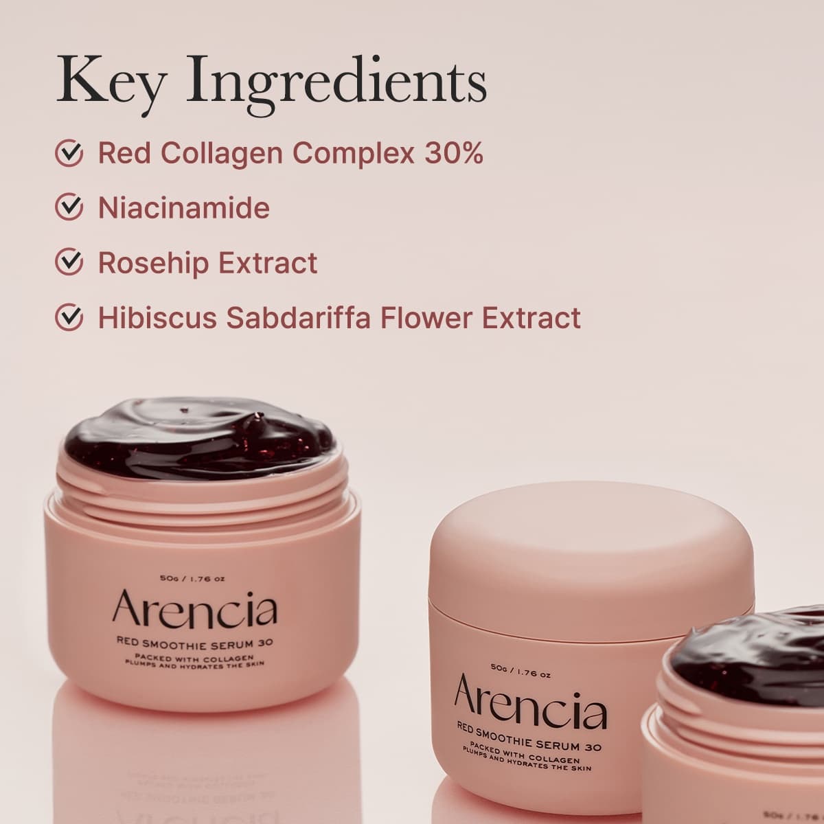 ARENCIA Fresh Red Smoothie Serum 30 50g - BelluBeauty