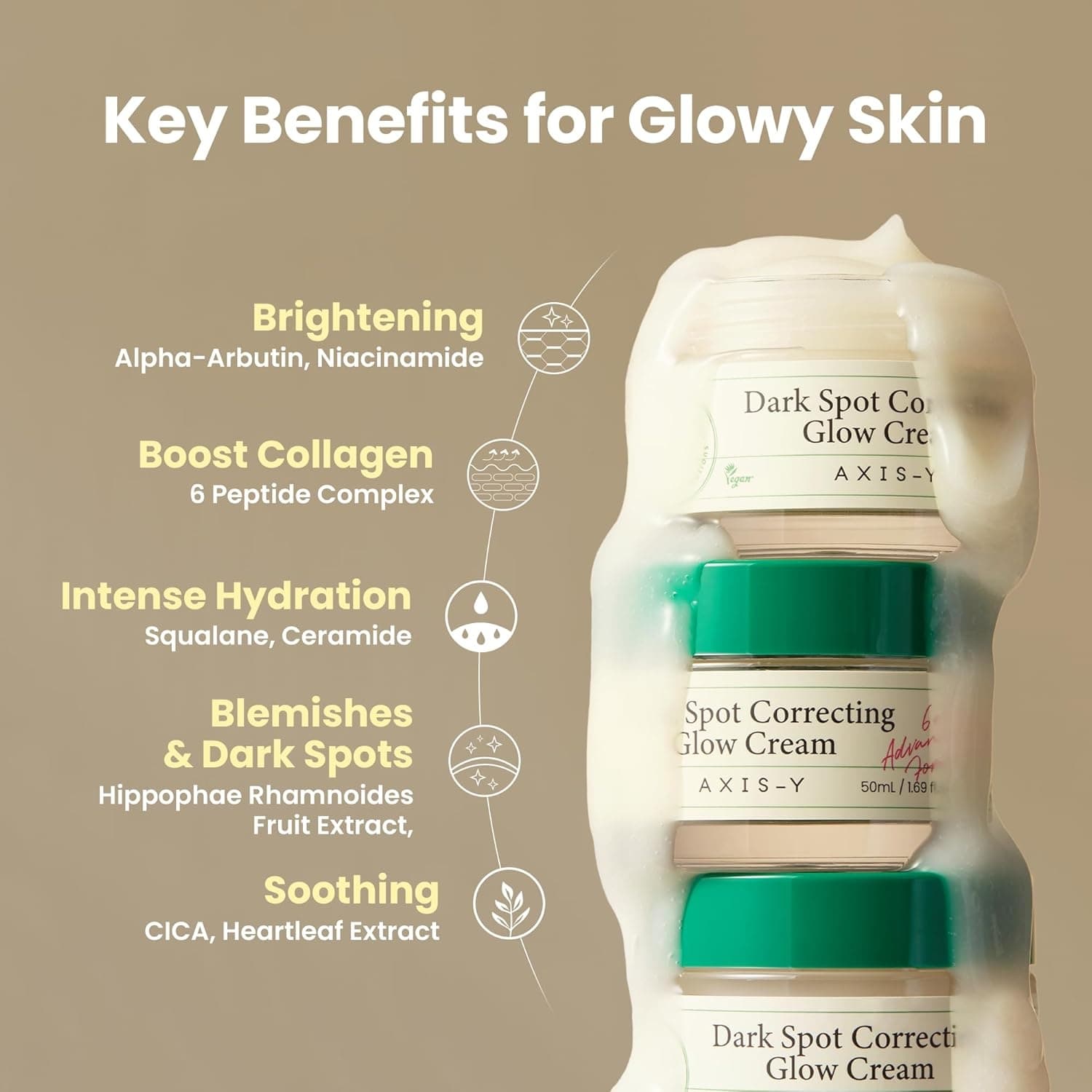 AXIS-Y Dark Spot Correcting Glow Cream 50ml - bellubeauty