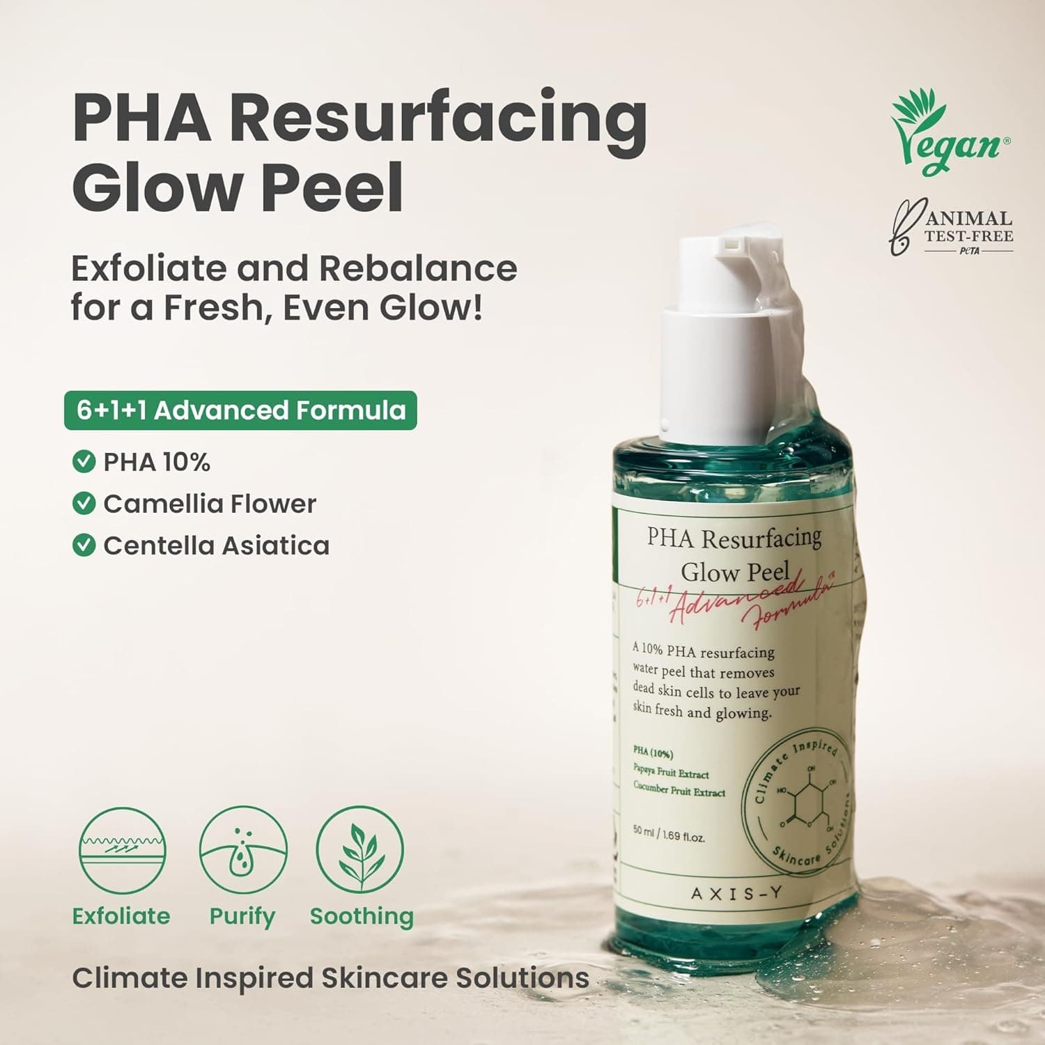 AXIS-Y PHA Resurfacing Glow Peel 50ml - BelluBeauty