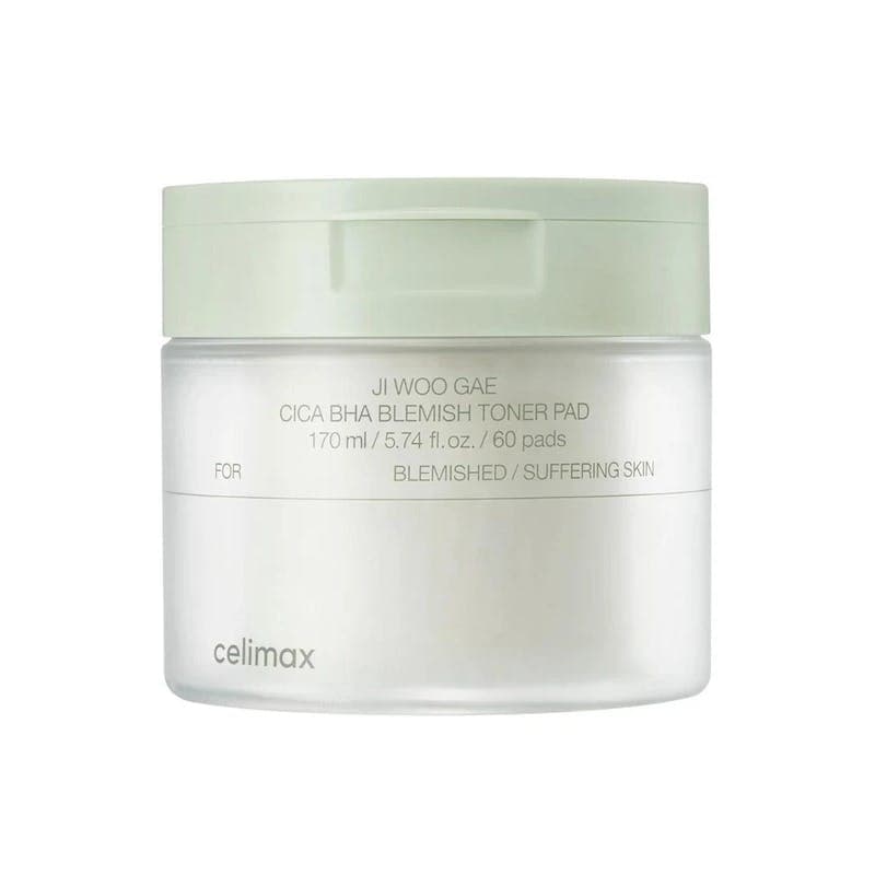 CELIMAX Ji Woo Gae Cica BHA Blemish Toner Pad 60pcs - BelluBeauty