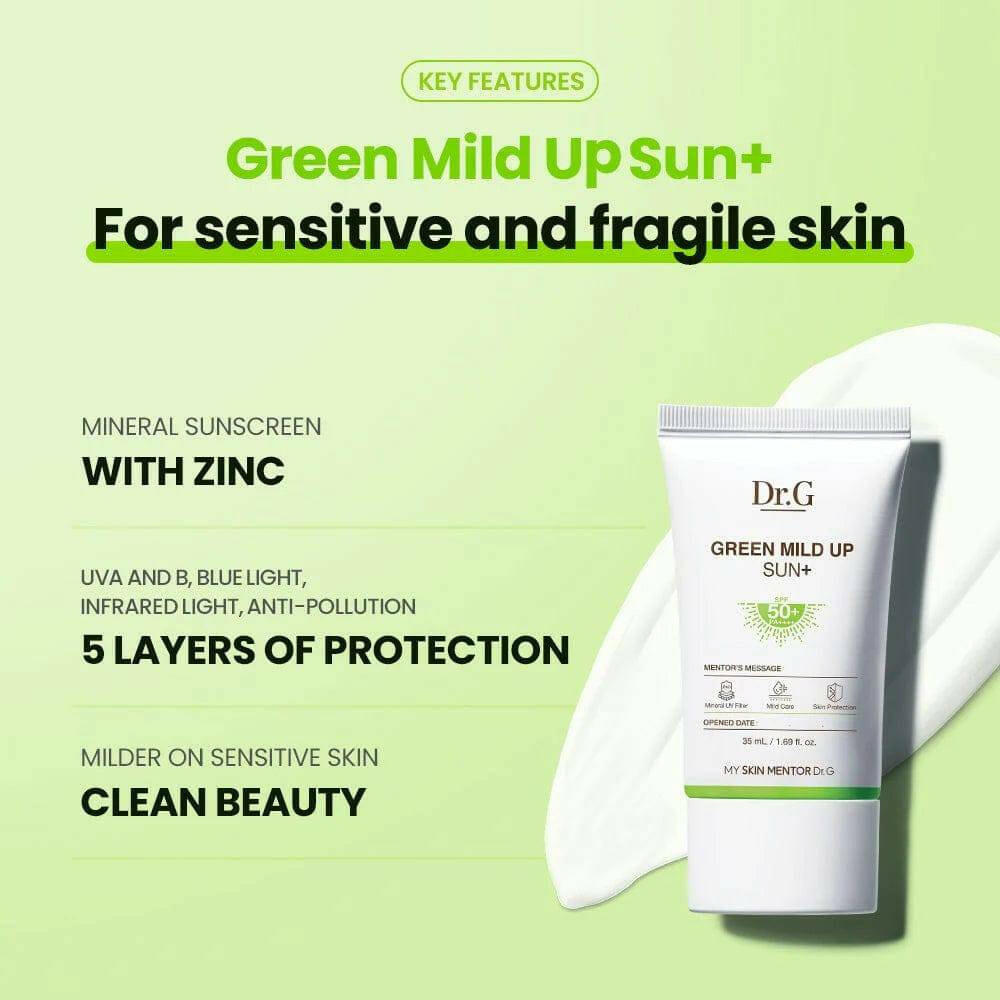 DR.G Green Mild Up Sun+ 50ml SPF50+ - bellubeauty