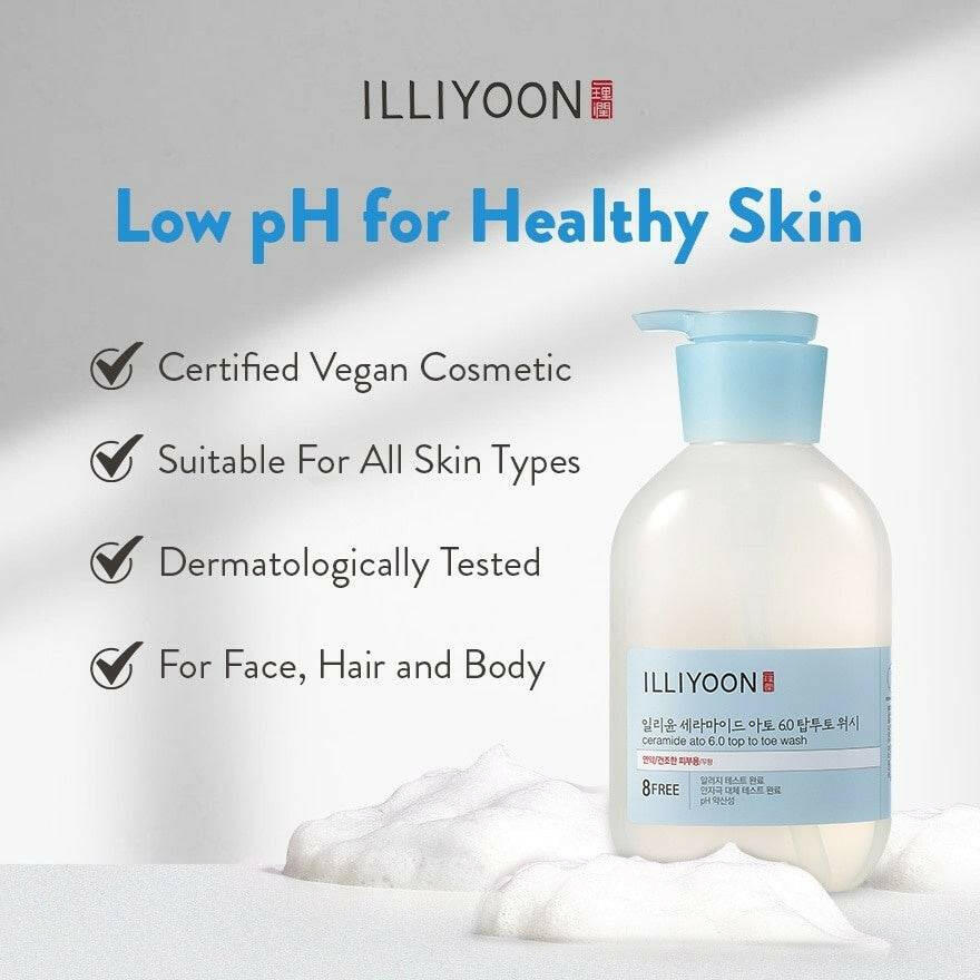 ILLIYOON Ceramide Ato 6.0 Top To Toe Wash 500ml - bellubeauty
