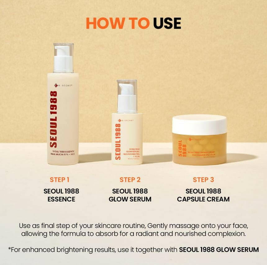 KSECRET Seoul 1988 Capsule Cream Niacinamide 5% + Yuja 50ml - bellubeauty