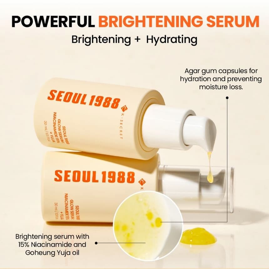 KSECRET Seoul 1988 Glow Serum Niacinamide 15% + Yuja 30ml - bellubeauty