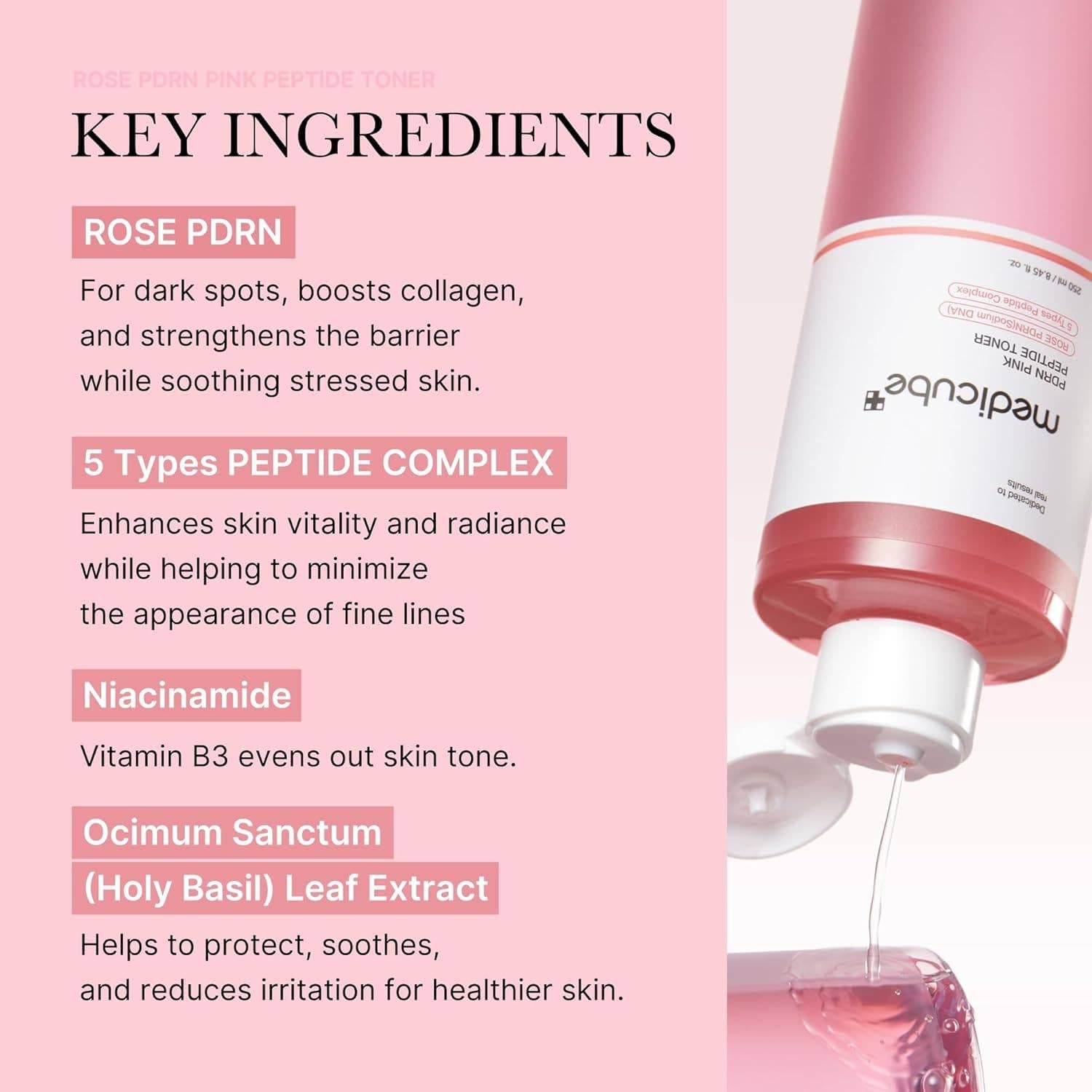 MEDICUBE PDRN Pink Niacinamide Milky Toner 150ml - BelluBeauty