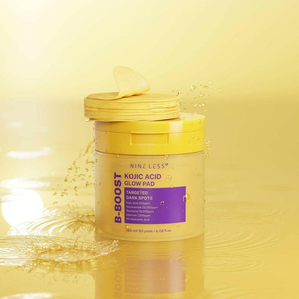 NINELESS B-Boost Kojic Acid Glow Pad 80pcs - bellubeauty