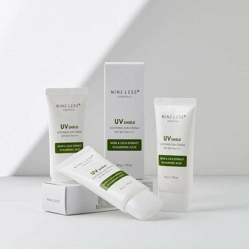 NINELESS Essentials UV Shield Soothing Sun Cream SPF50+ 50ml - bellubeauty