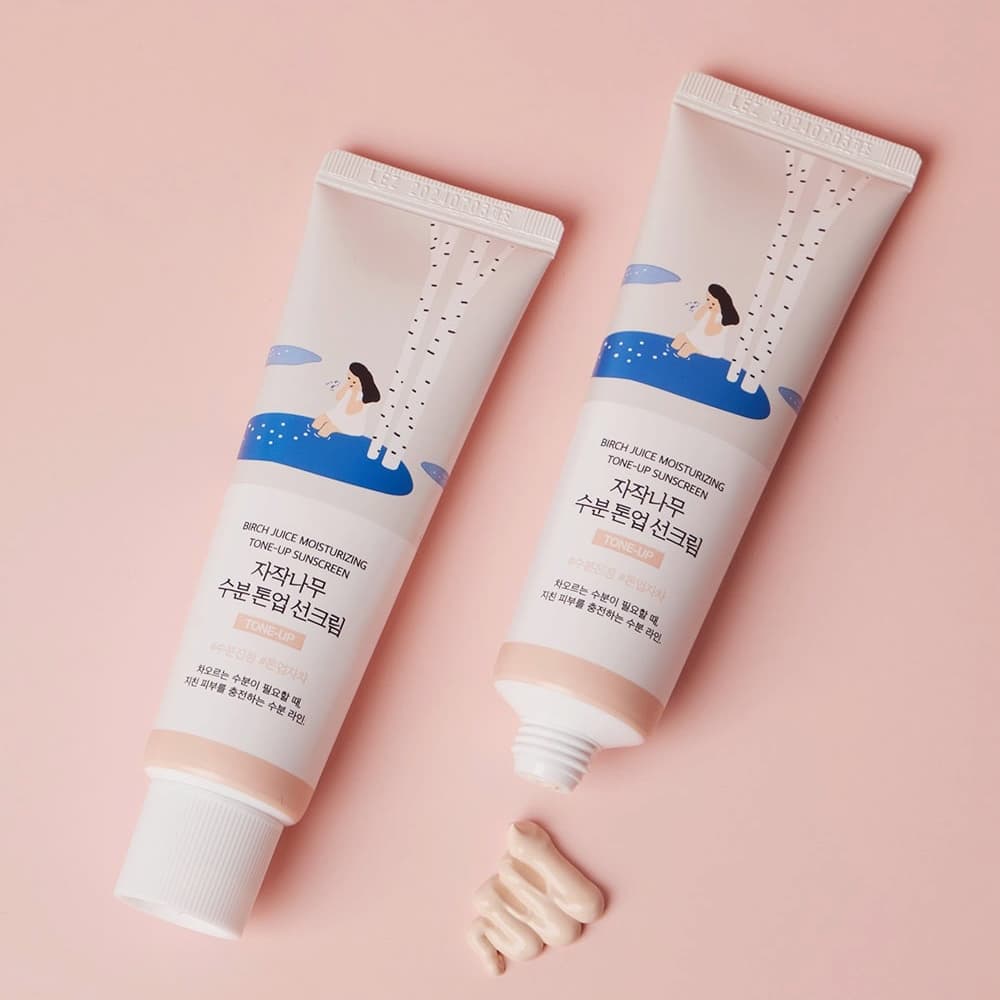 ROUND LAB Birch Juice Moisturizing Tone Up Sunscreen 50ml SPF50+ - BelluBeauty