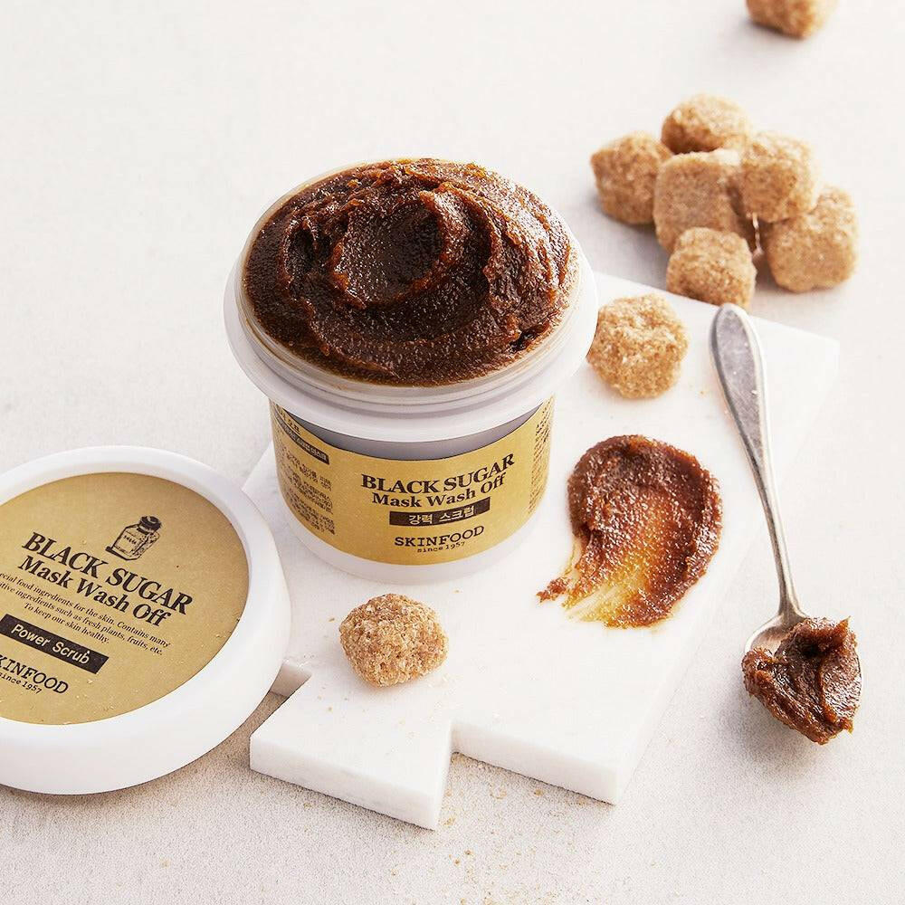 SKINFOOD Black Sugar Mask Wash Off 120g - bellubeauty