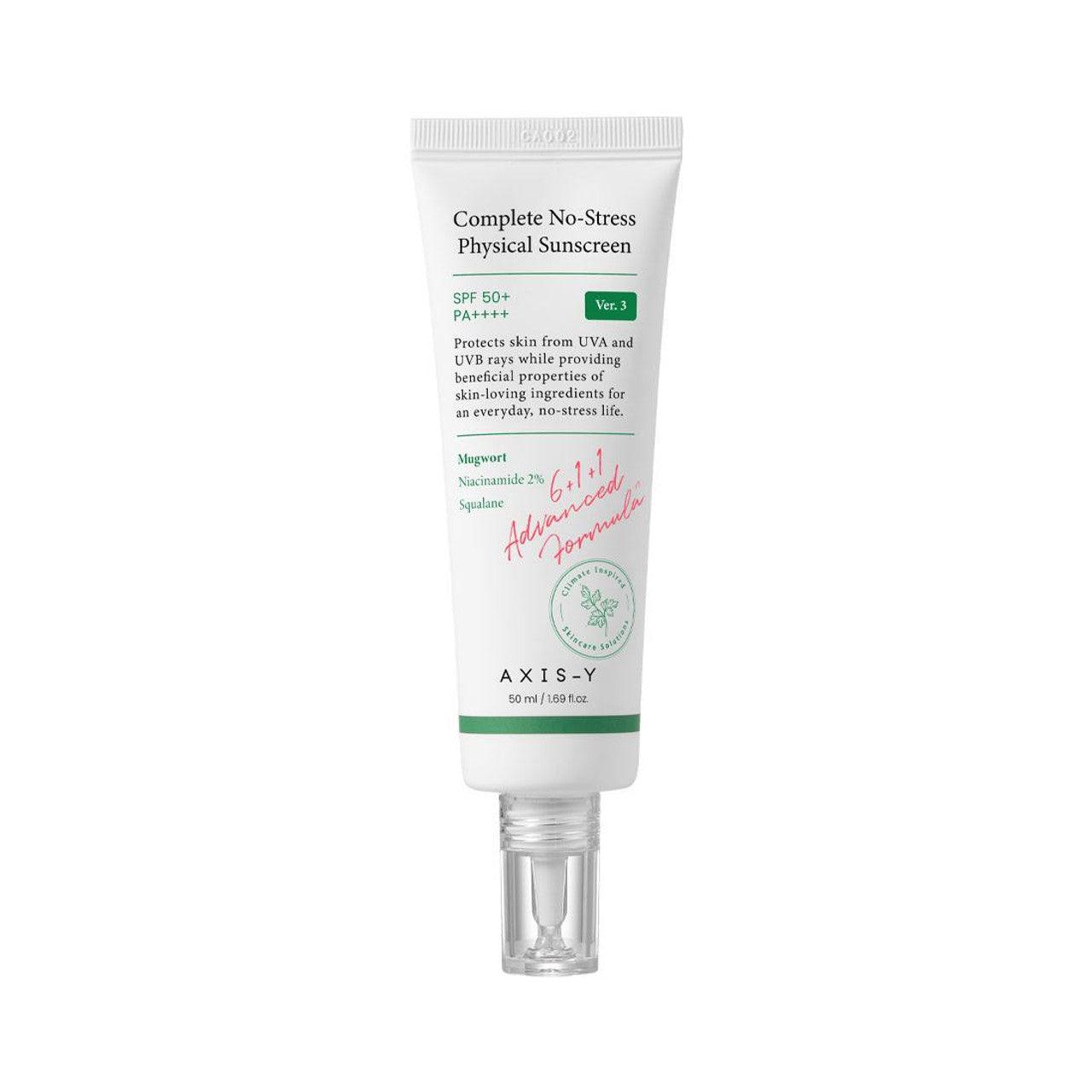 AXIS-Y Complete No-Stress Physical Sunscreen 50ml - bellubeauty