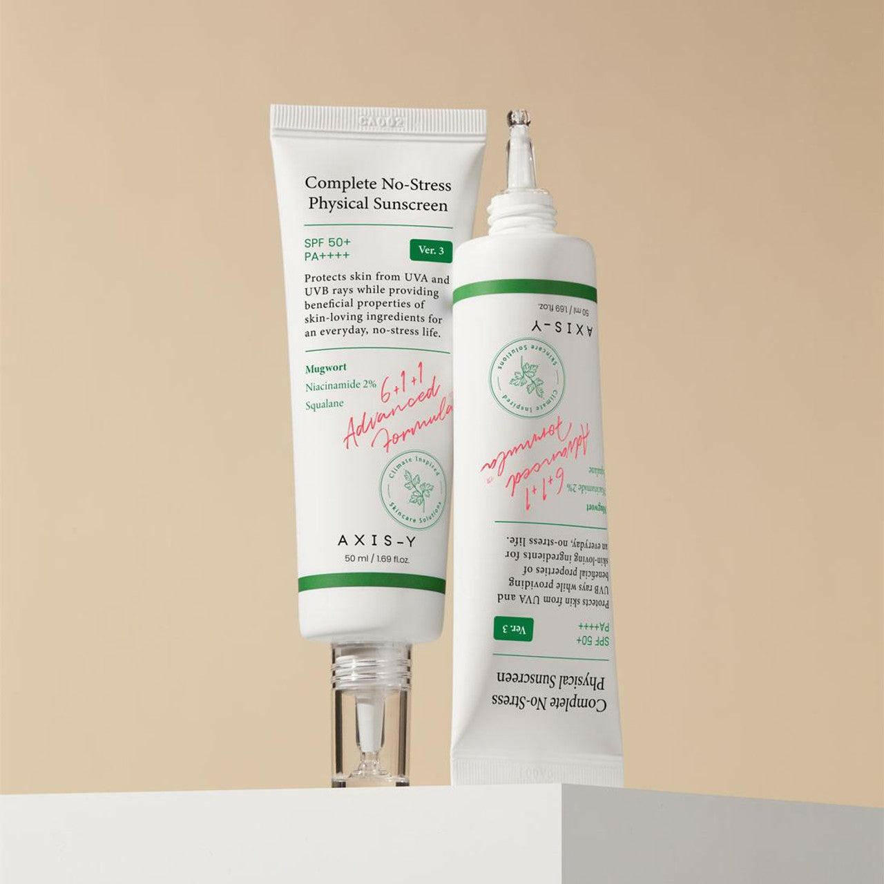 AXIS-Y Complete No-Stress Physical Sunscreen 50ml - bellubeauty