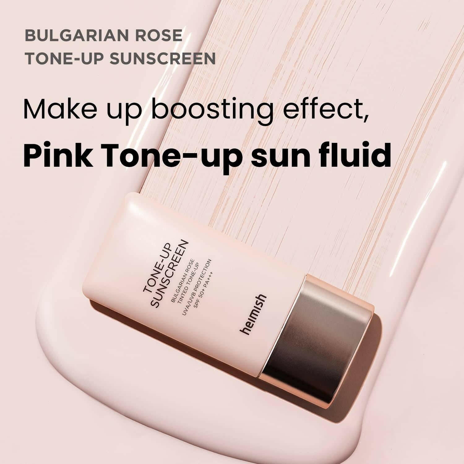 HEIMISH Bulgarian Rose Tone-Up Sunscreen 30ml SPF50+ - bellubeauty