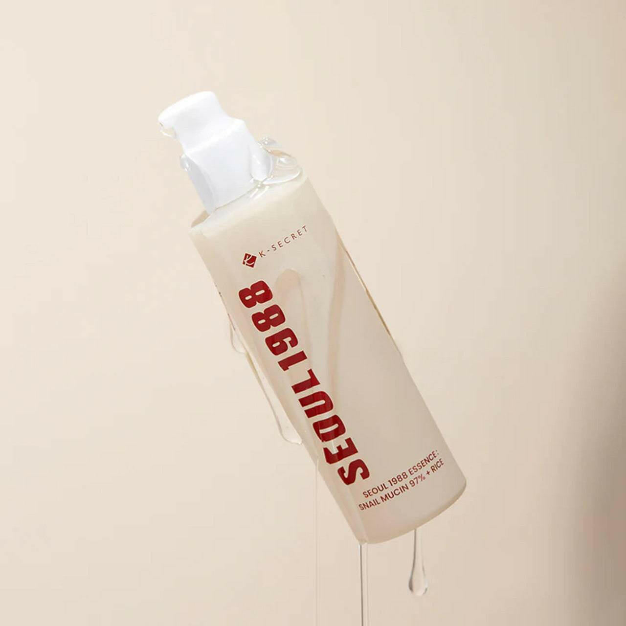 KSECRET Seoul 1988 Essence Snail Mucin 97% + Rice 100ml - bellubeauty