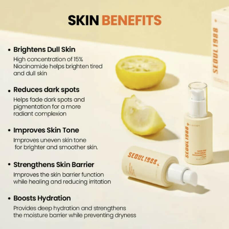 KSECRET Seoul 1988 Glow Serum Niacinamide 15% + Yuja 30ml - bellubeauty