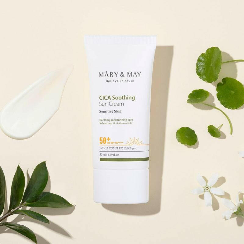 MARY&MAY Cica Soothing Sun Cream 50ml SPF50+ - bellubeauty