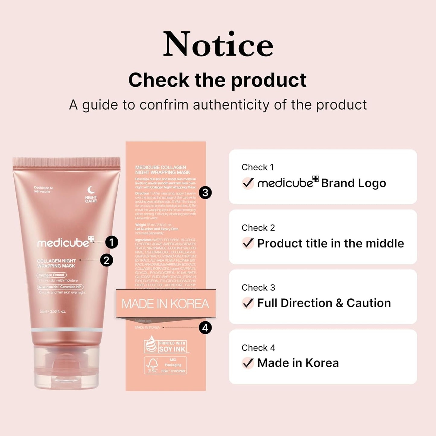 MEDICUBE Collagen Night Wrapping Mask 75ml