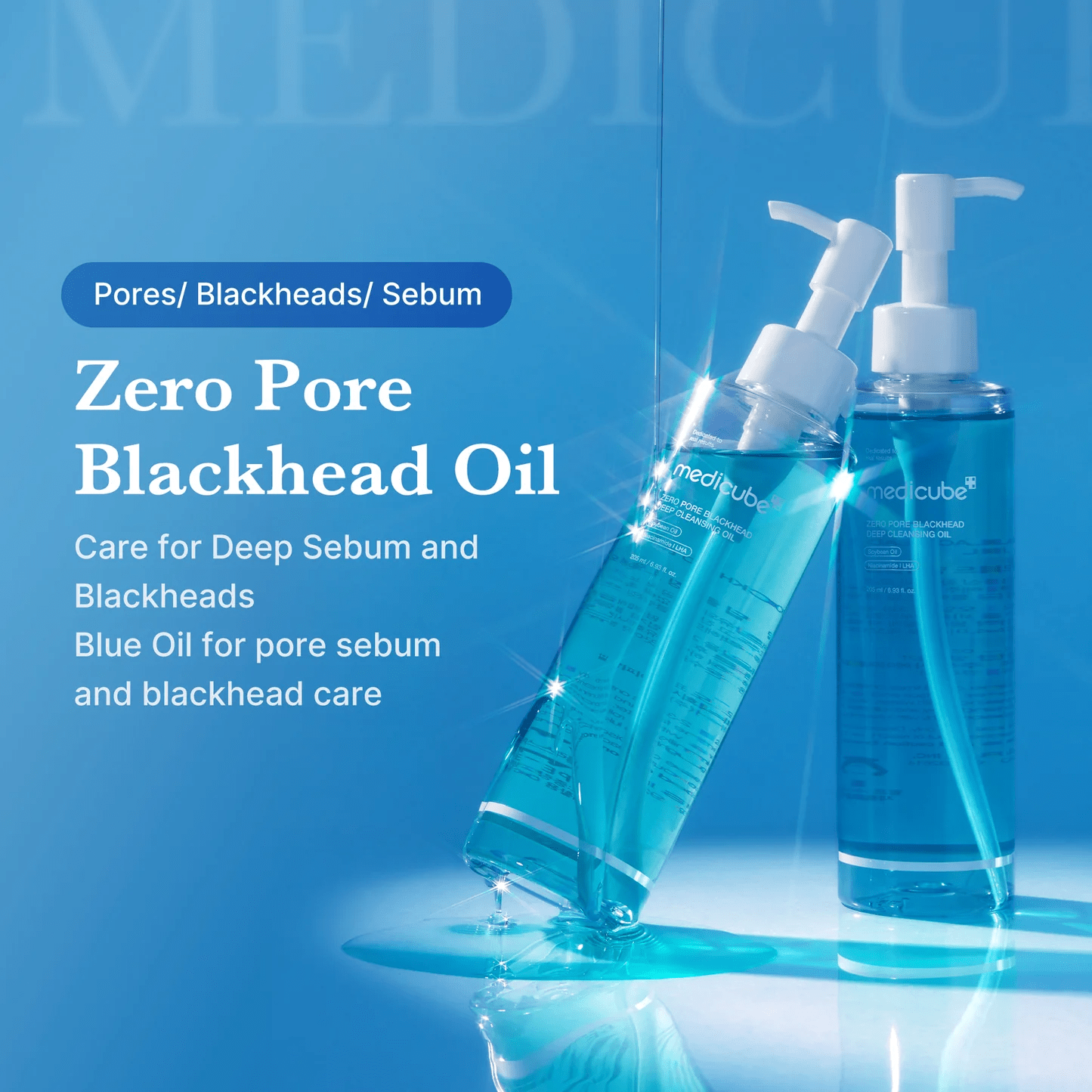 MEDICUBE Zero Pore Blackhead Deep Cleansing Oil 205ml - bellubeauty