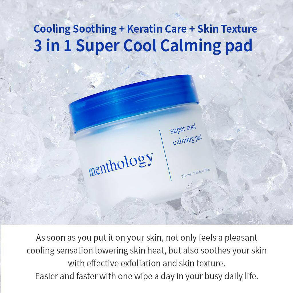 MENTHOLOGY Super Cool Calming Pad 70pcs - bellubeauty