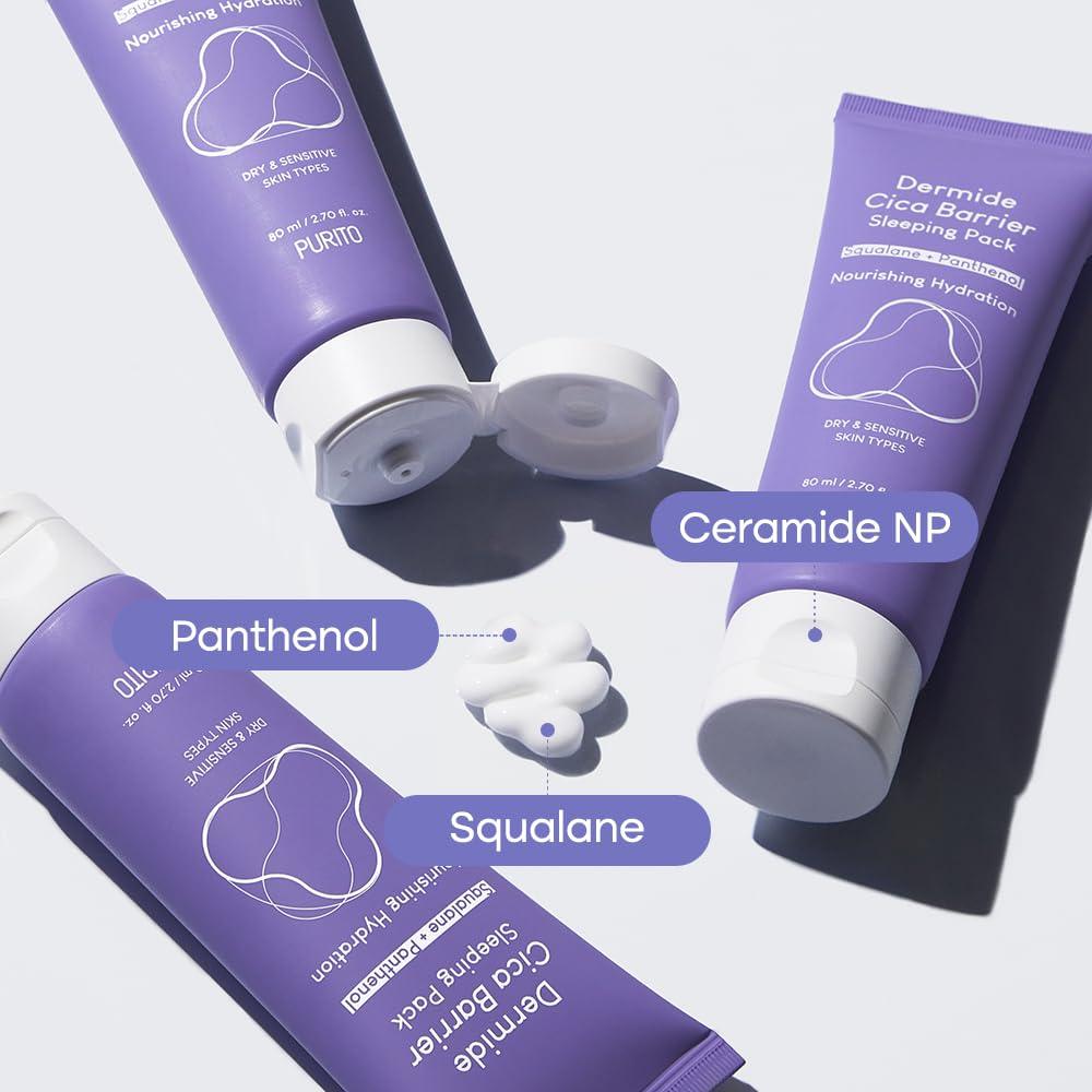 PURITO Seoul Dermide Cica Barrier Sleeping Pack 80ml - bellubeauty