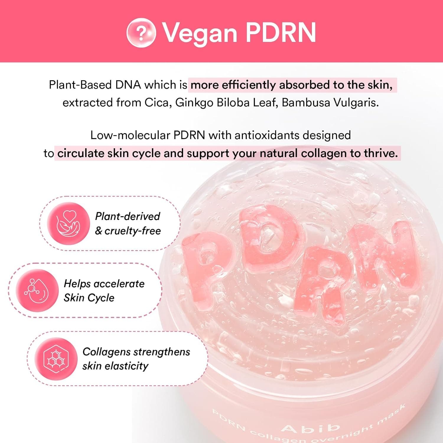 ABIB PDRN Collagen Overnight Mask Firming Jelly 80ml - bellubeauty