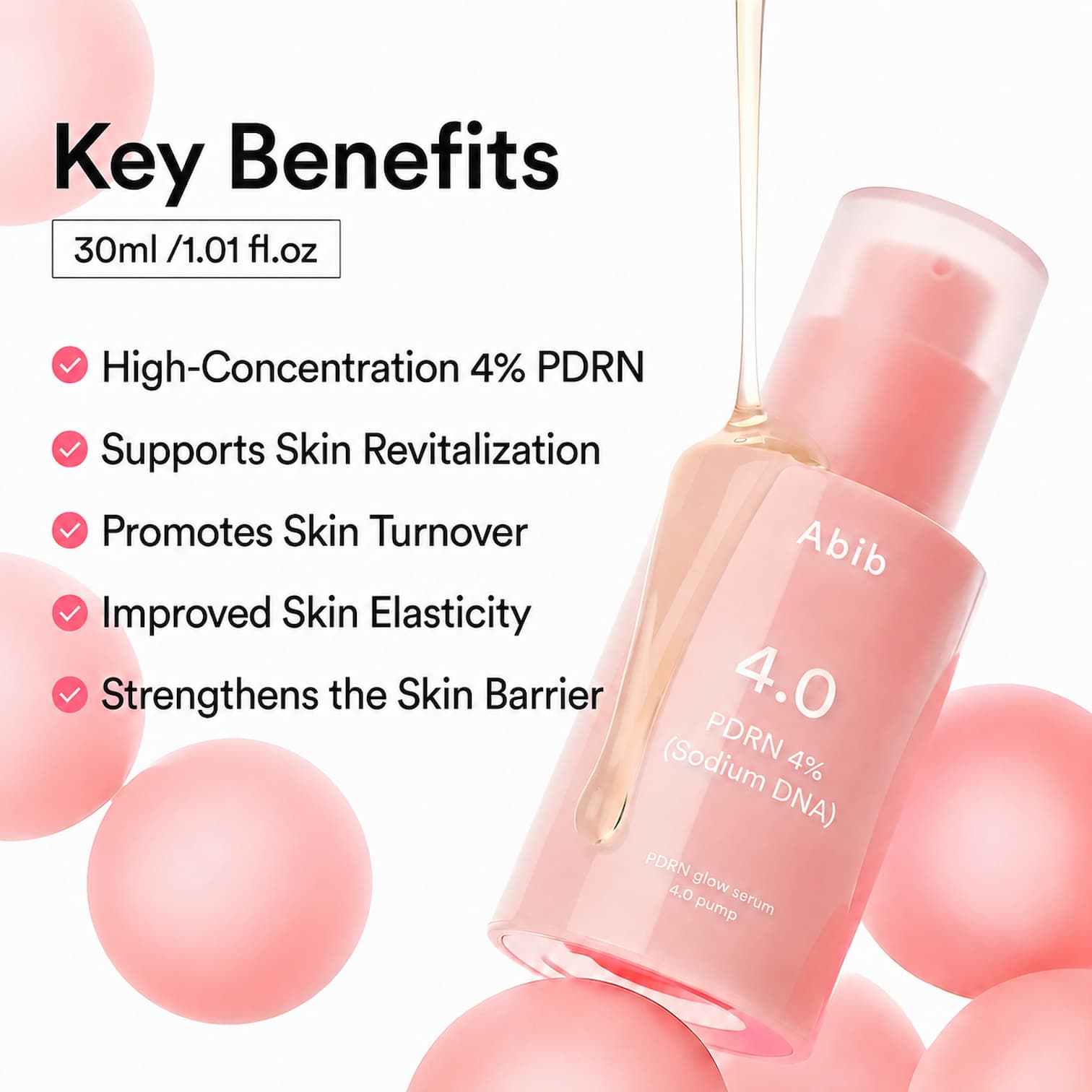 ABIB PDRN Glow Serum 4.0 Pump 30ml - BelluBeauty