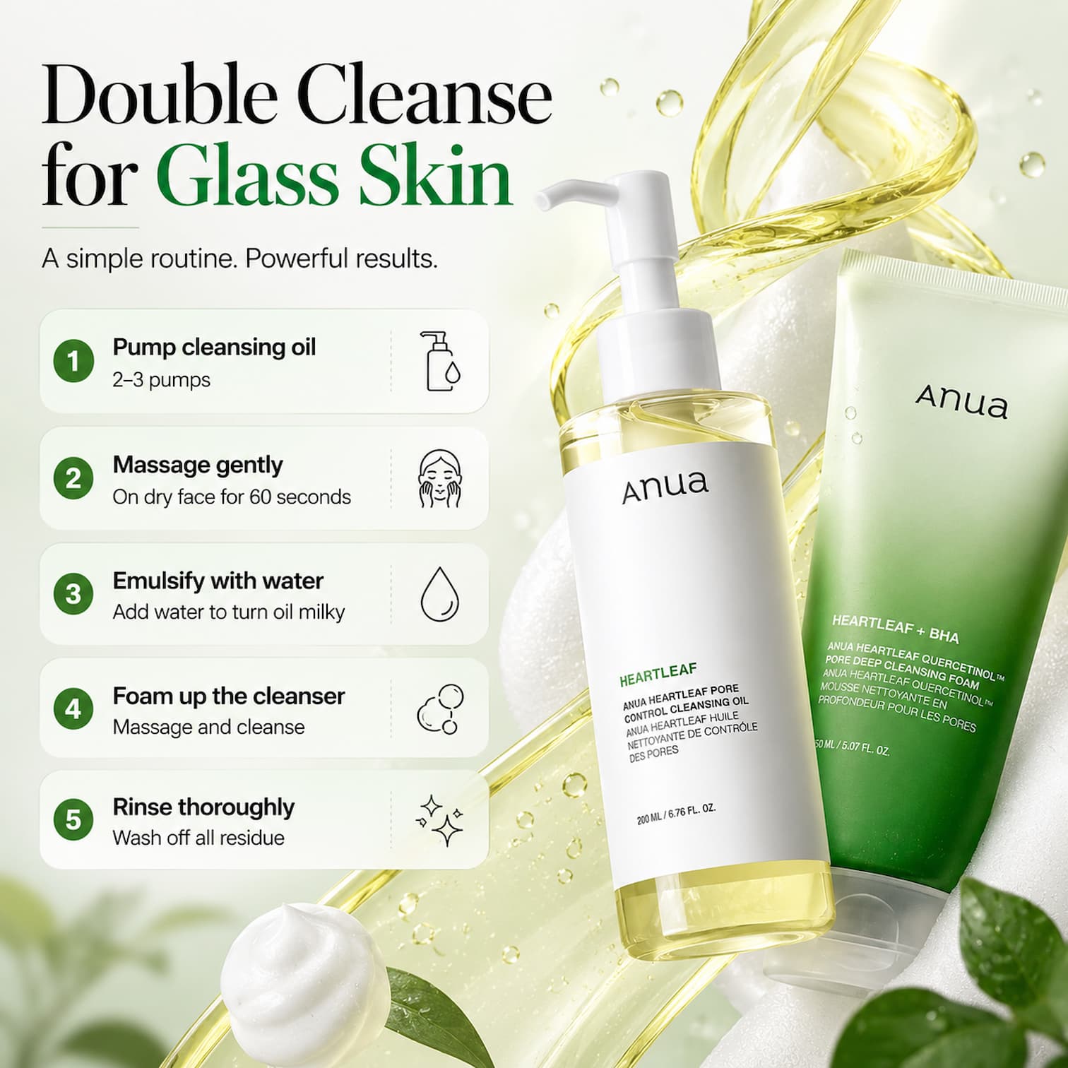 ANUA Heartleaf Pore Control Cleansing Oil 200ml - BelluBeauty