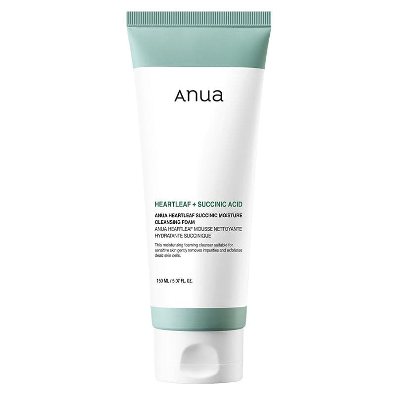 ANUA Heartleaf Succinic Moisture Cleansing Foam 150ml - bellubeauty