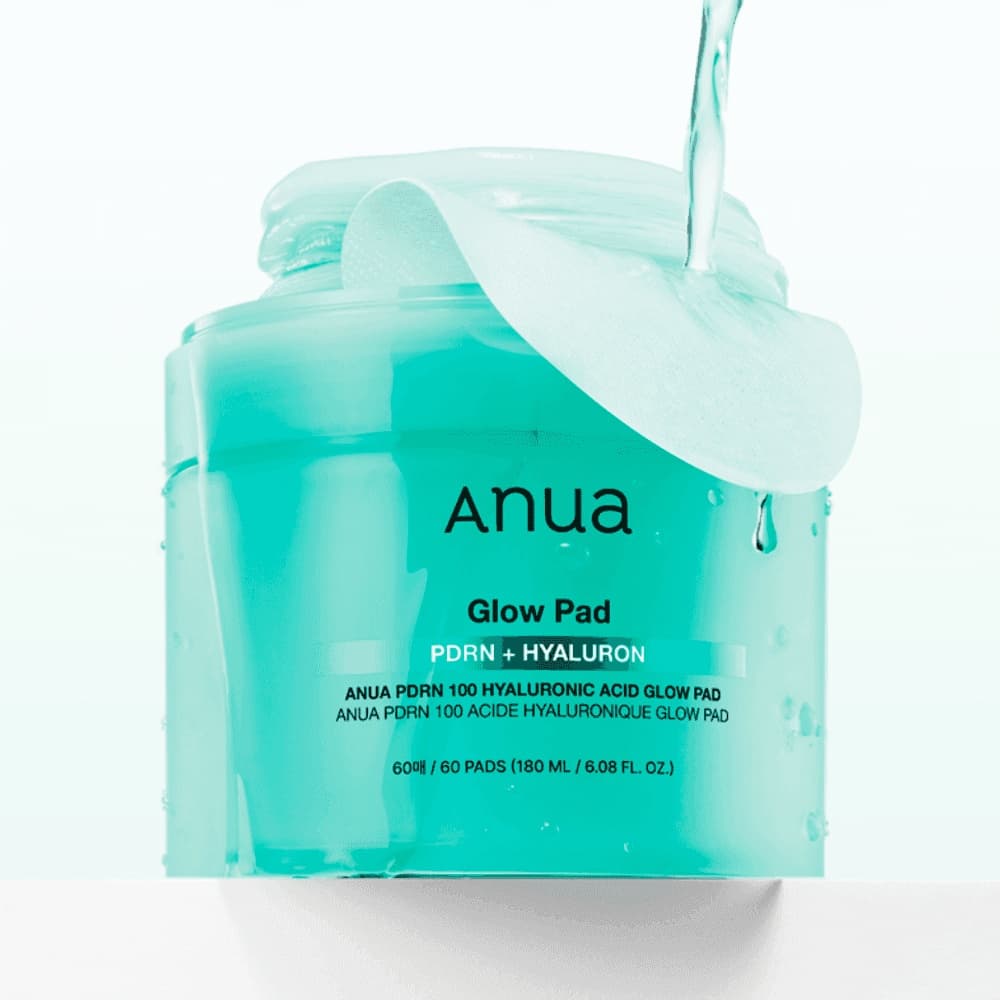 ANUA PDRN 100 Hyaluronic Acid Glow Pad 60pcs - bellubeauty