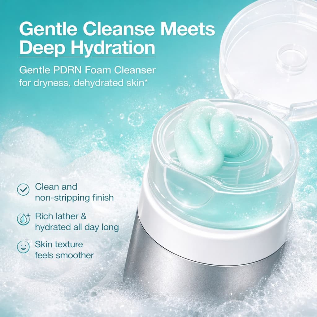 ANUA PDRN Hyaluronic Acid Moisturizing Cleansing Foam 150ml - BelluBeauty