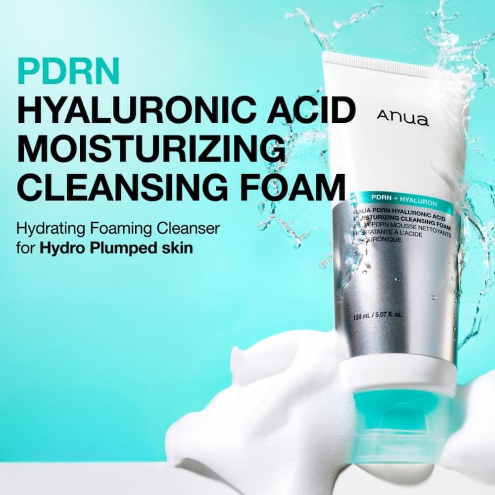 ANUA PDRN Hyaluronic Acid Moisturizing Cleansing Foam 150ml - BelluBeauty