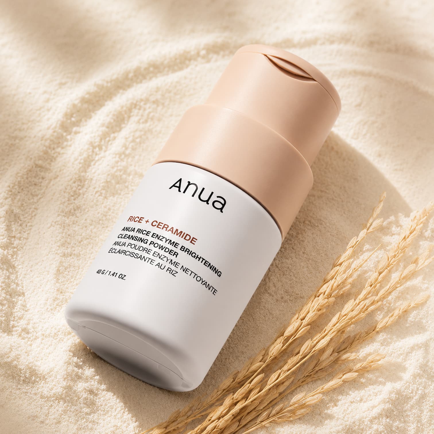 ANUA Rice Enzyme Brightening Cleansing Powder 40g - BelluBeauty