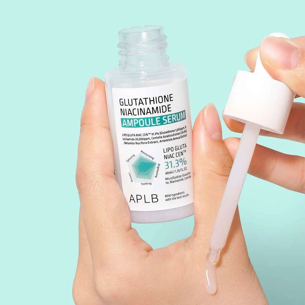 APLB Glutathione Niacinamide Ampoule Serum 40ml BelluBeauty APLB Glutathione Niacinamide Ampoule Serum 40ml BelluBeauty