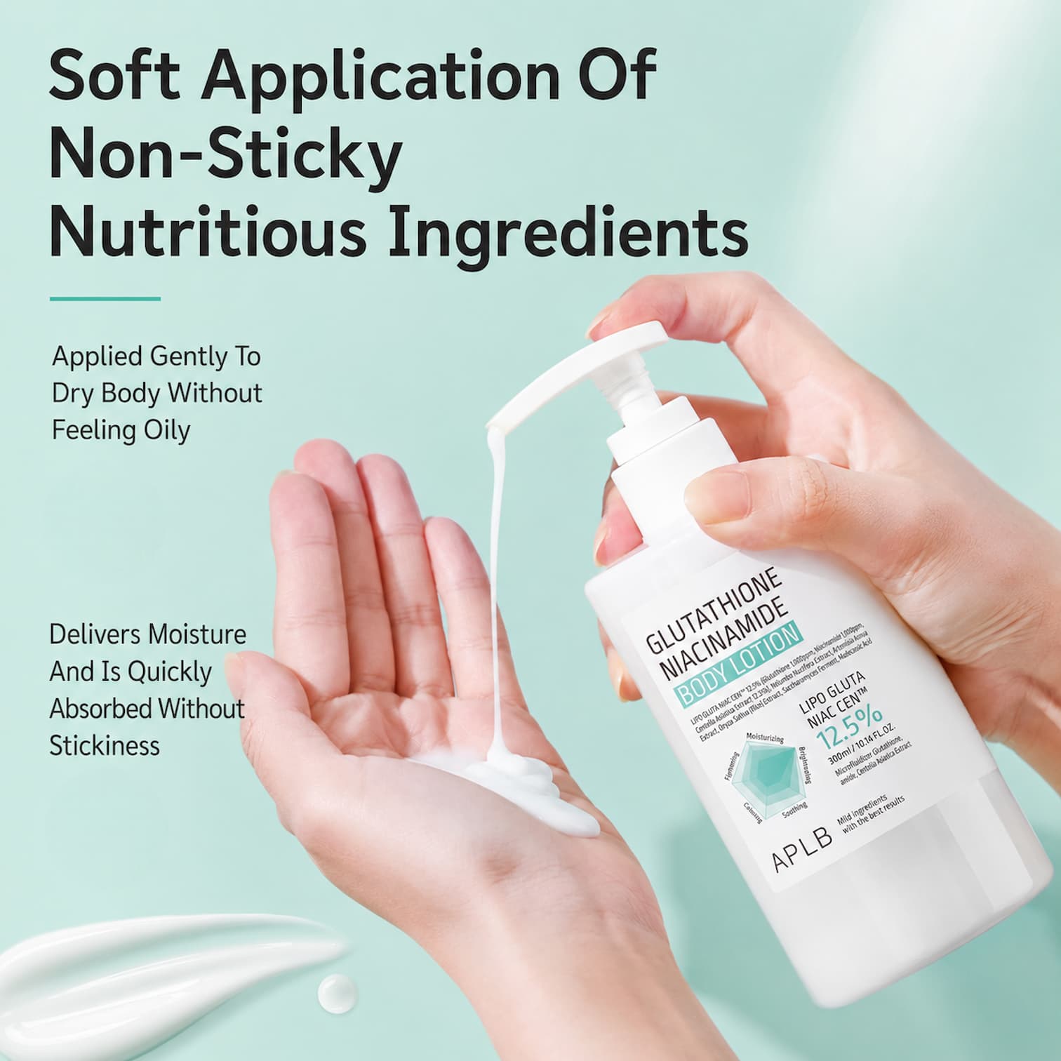 APLB Glutathione Niacinamide Body Lotion 300ml - BelluBeauty