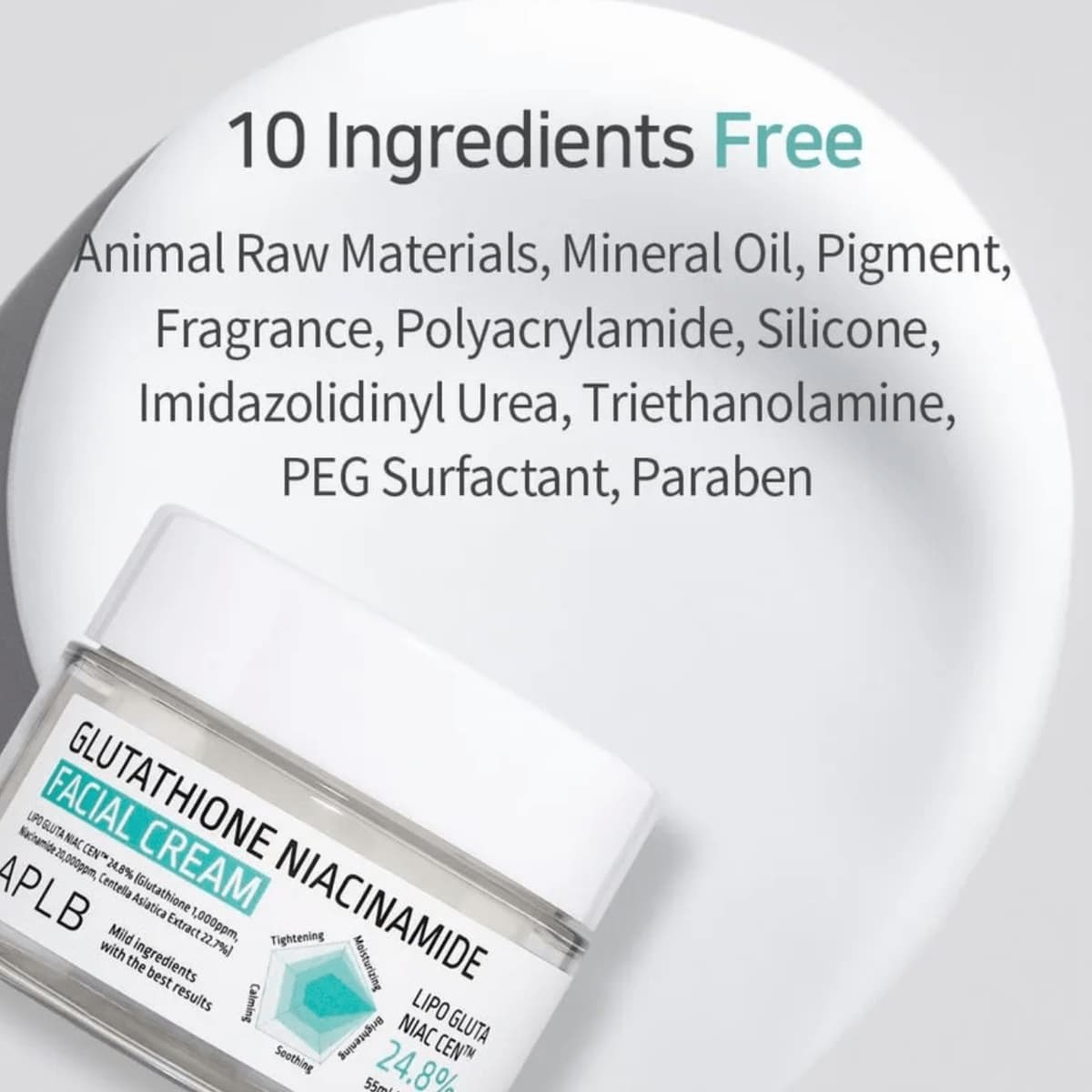 APLB Glutathione Niacinamide Facial Cream 55ml - bellubeauty