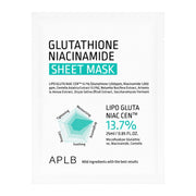 APLB Glutathione Niacinamide Sheet Mask 25ml - BelluBeauty