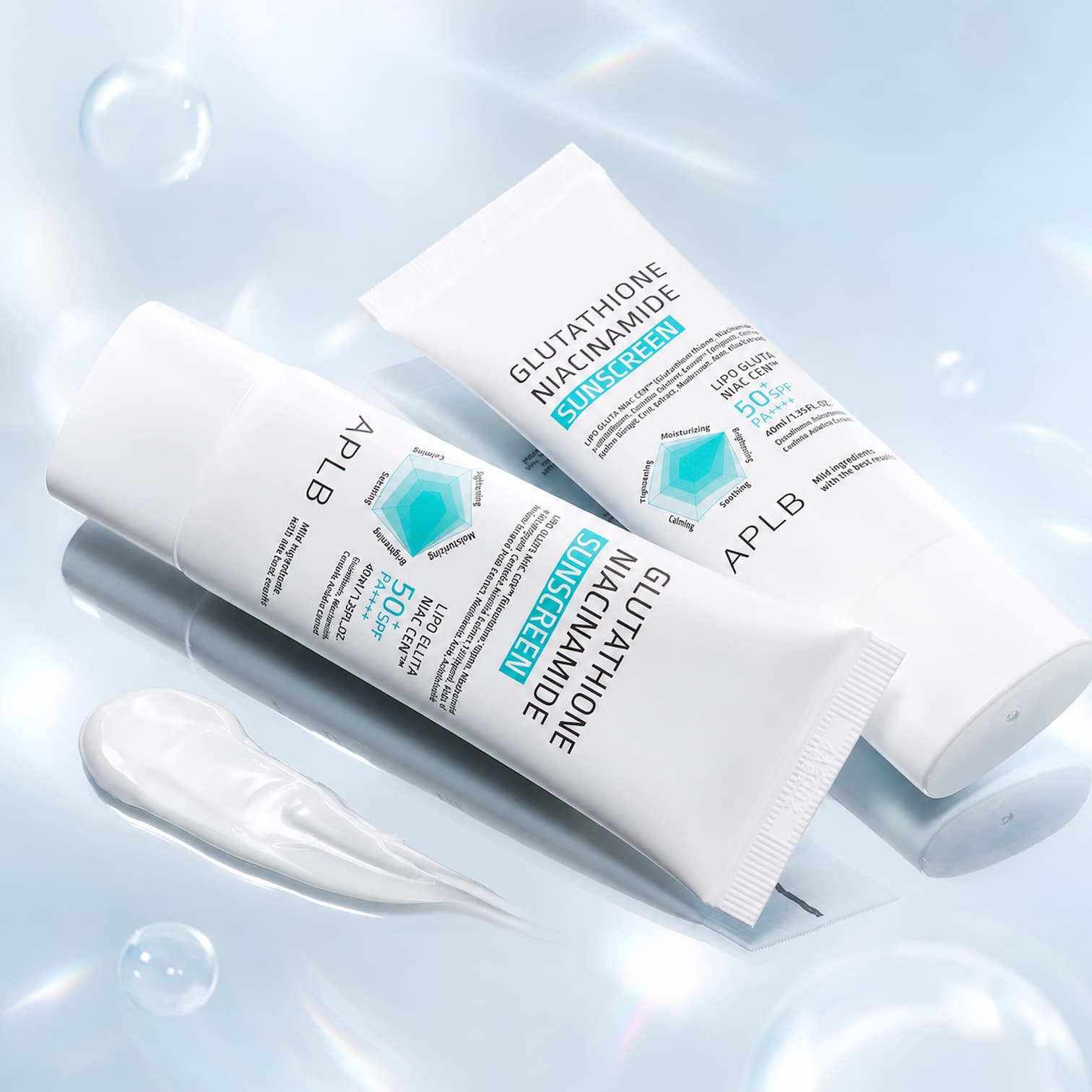 APLB Glutathione Niacinamide Sunscreen 40ml SPF50 - BelluBeauty
