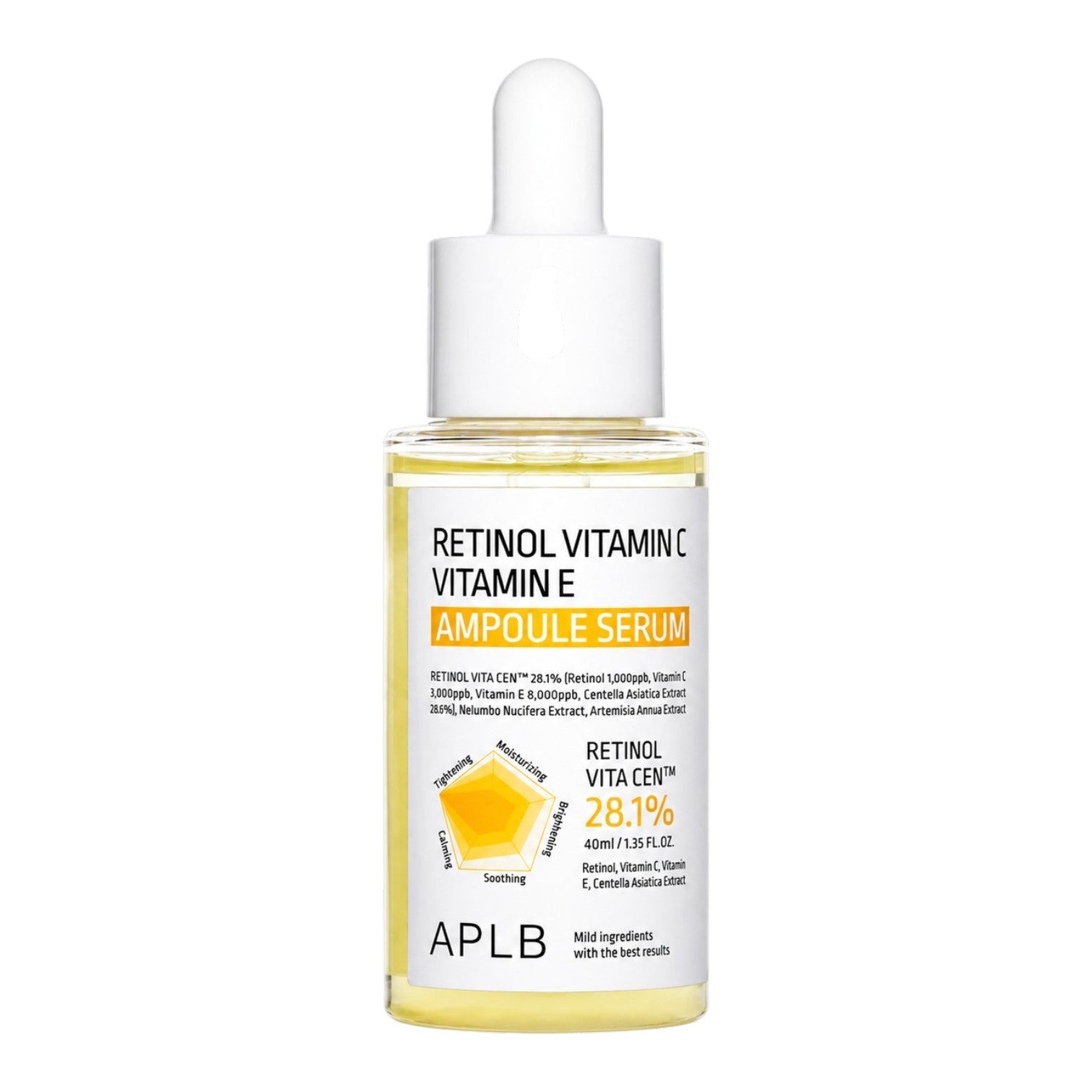 APLB Retinol Vitamin C Vitamin E Ampoule Serum 40ml - BelluBeauty