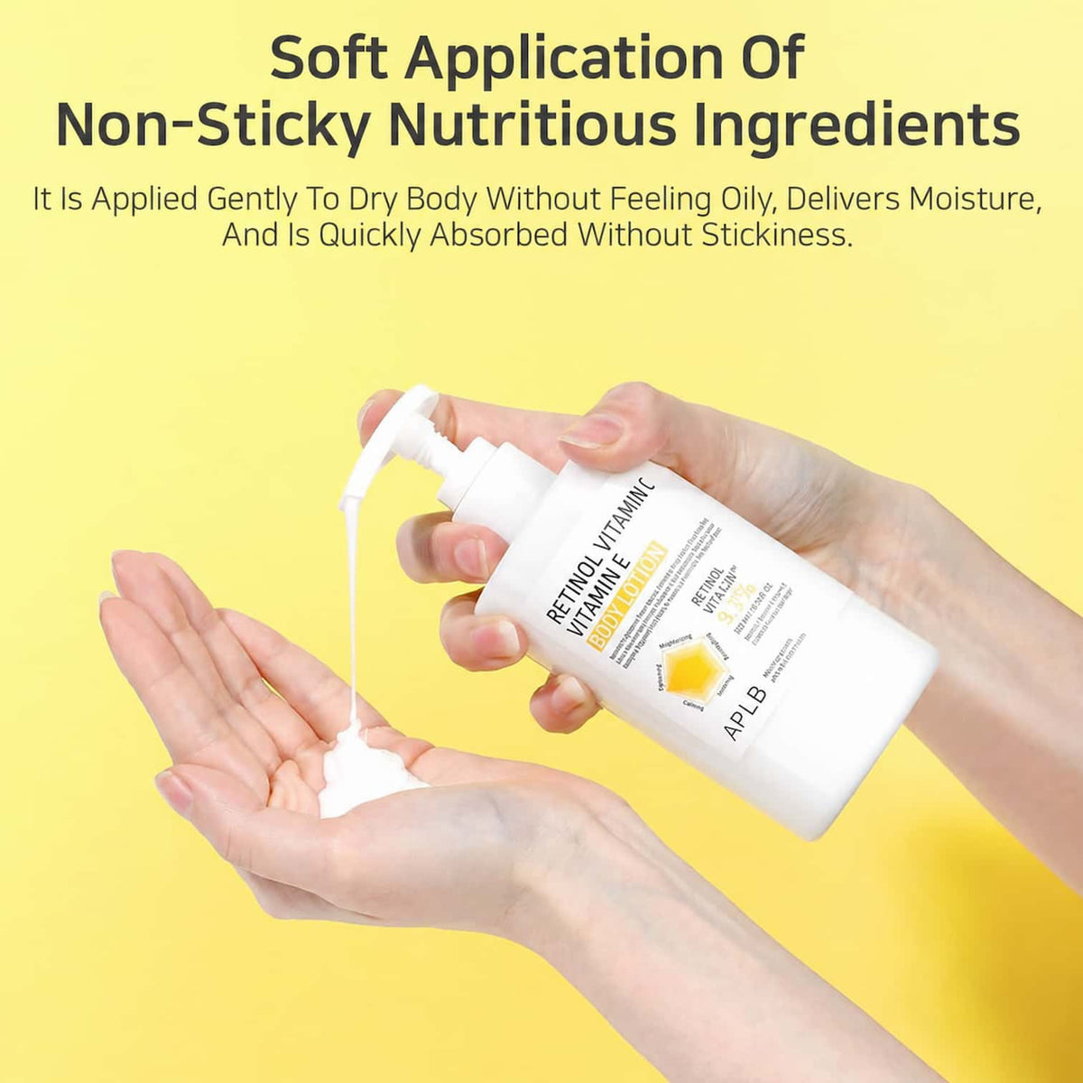 APLB Retinol Vitamin C Vitamin E Body Lotion 300ml - BelluBeauty