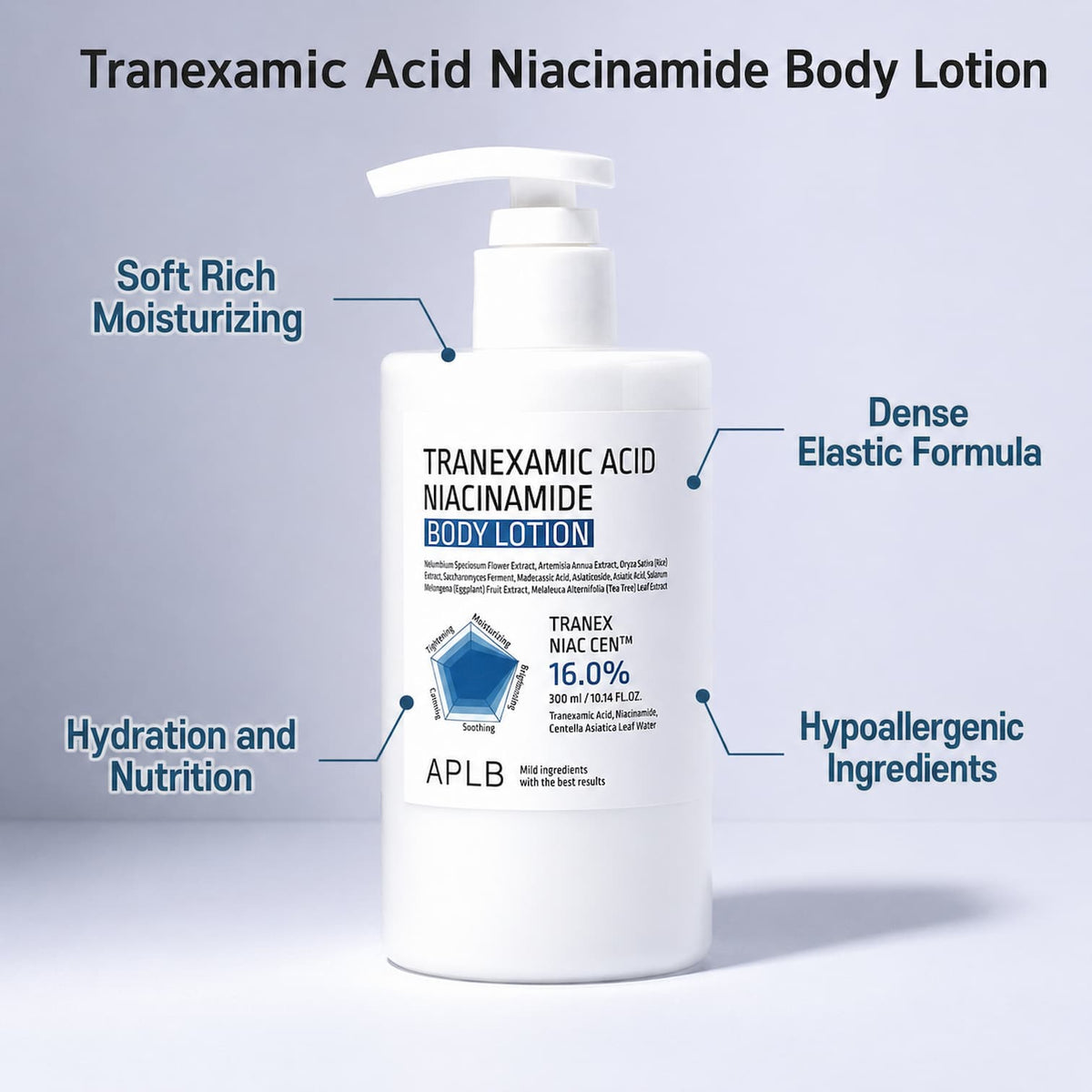 APLB Tranexamic Acid Niacinamide Body Lotion 300ml - BelluBeauty
