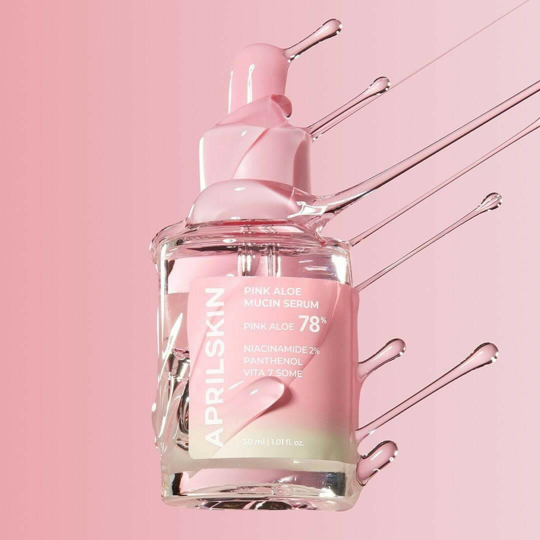 APRILSKIN Pink Aloe Mucin Serum 30ml - bellubeauty