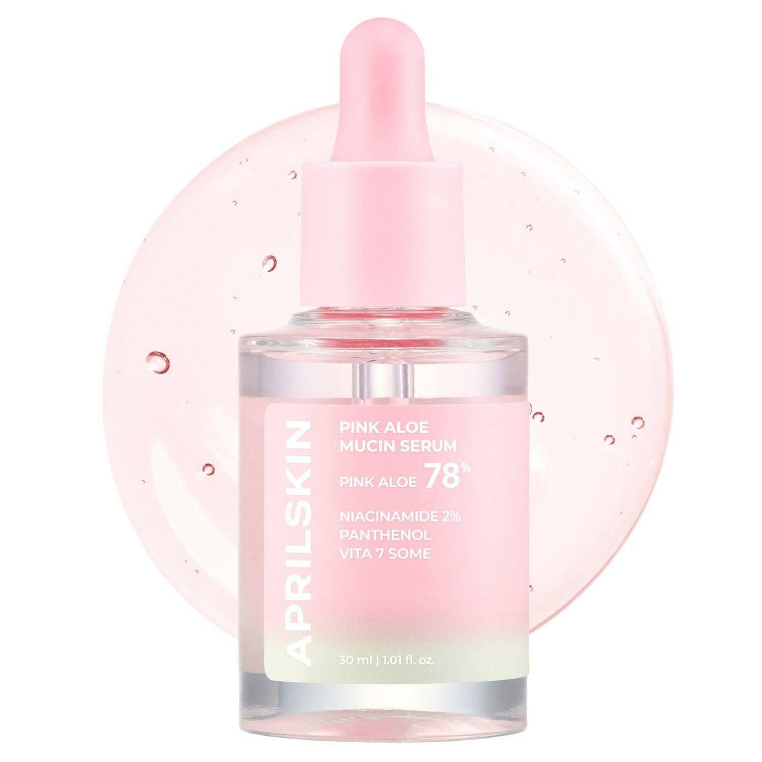 APRILSKIN Pink Aloe Mucin Serum 30ml - bellubeauty
