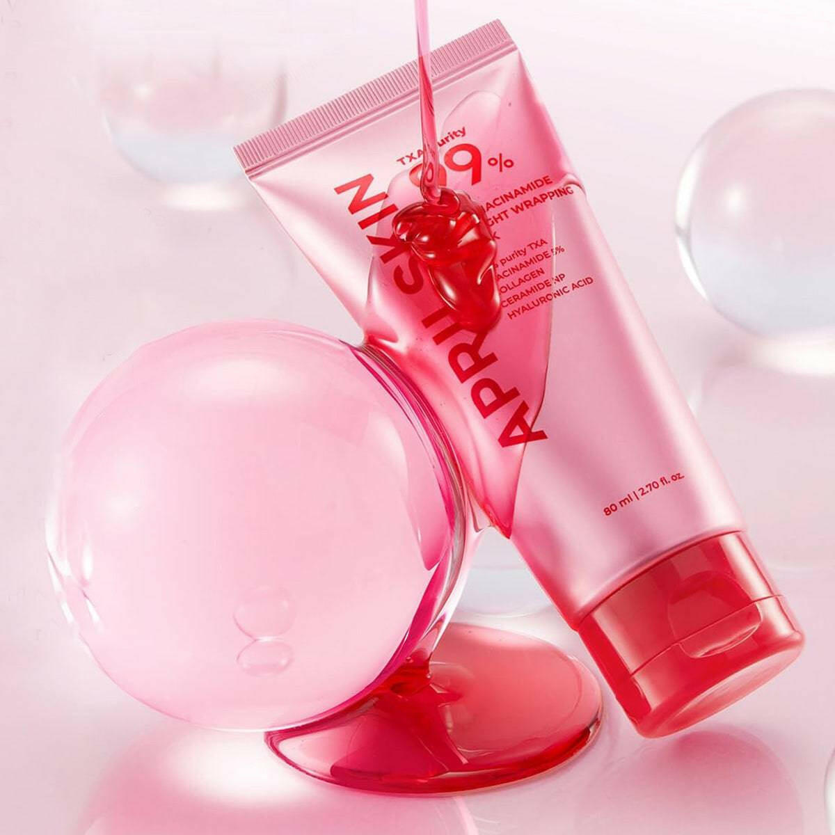APRILSKIN TXA Niacinamide 99 Night Wrapping Mask 80ml - bellubeauty