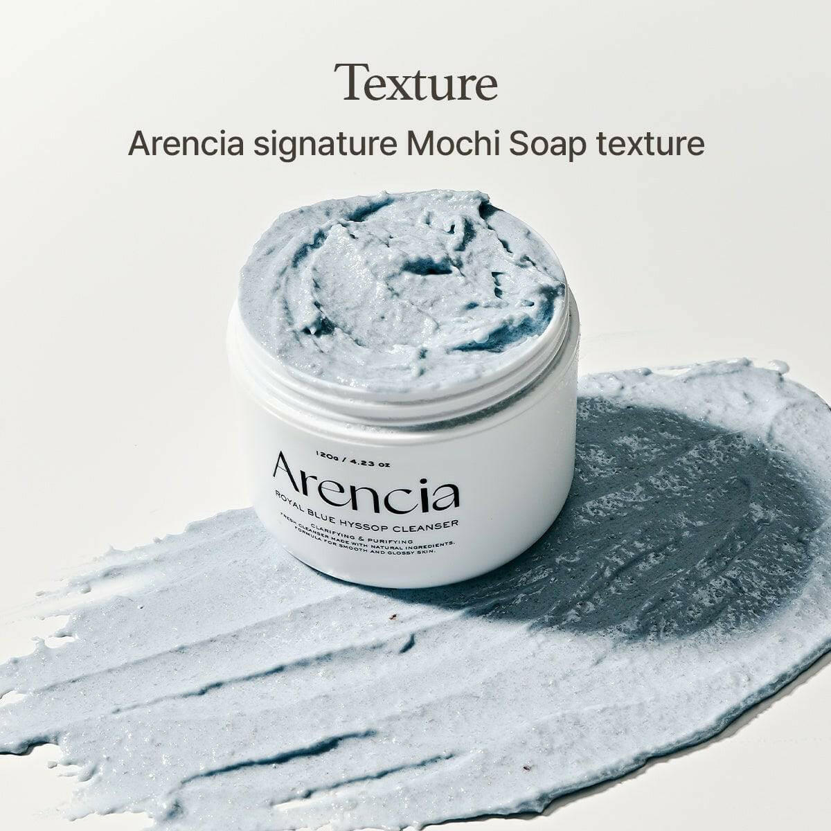 ARENCIA Fresh Blue Hyssop Rice Mochi Cleanser 120g - bellubeauty
