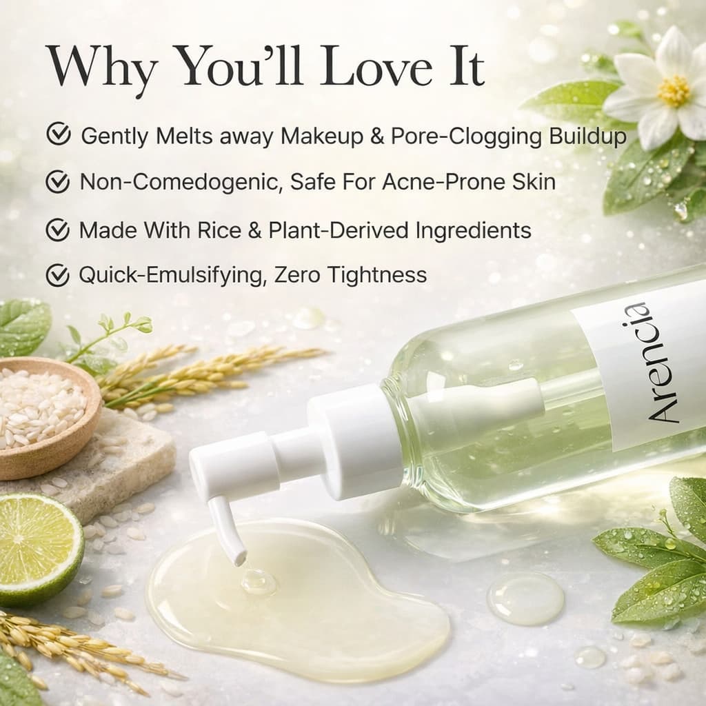 ARENCIA Pore Melt Mochi Cleansing Oil 200ml - BelluBeauty