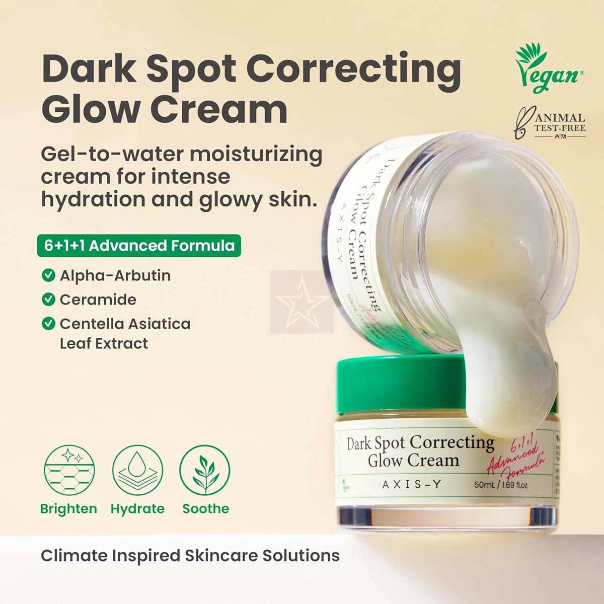 AXIS-Y Dark Spot Correcting Glow Cream 50ml - BelluBeauty