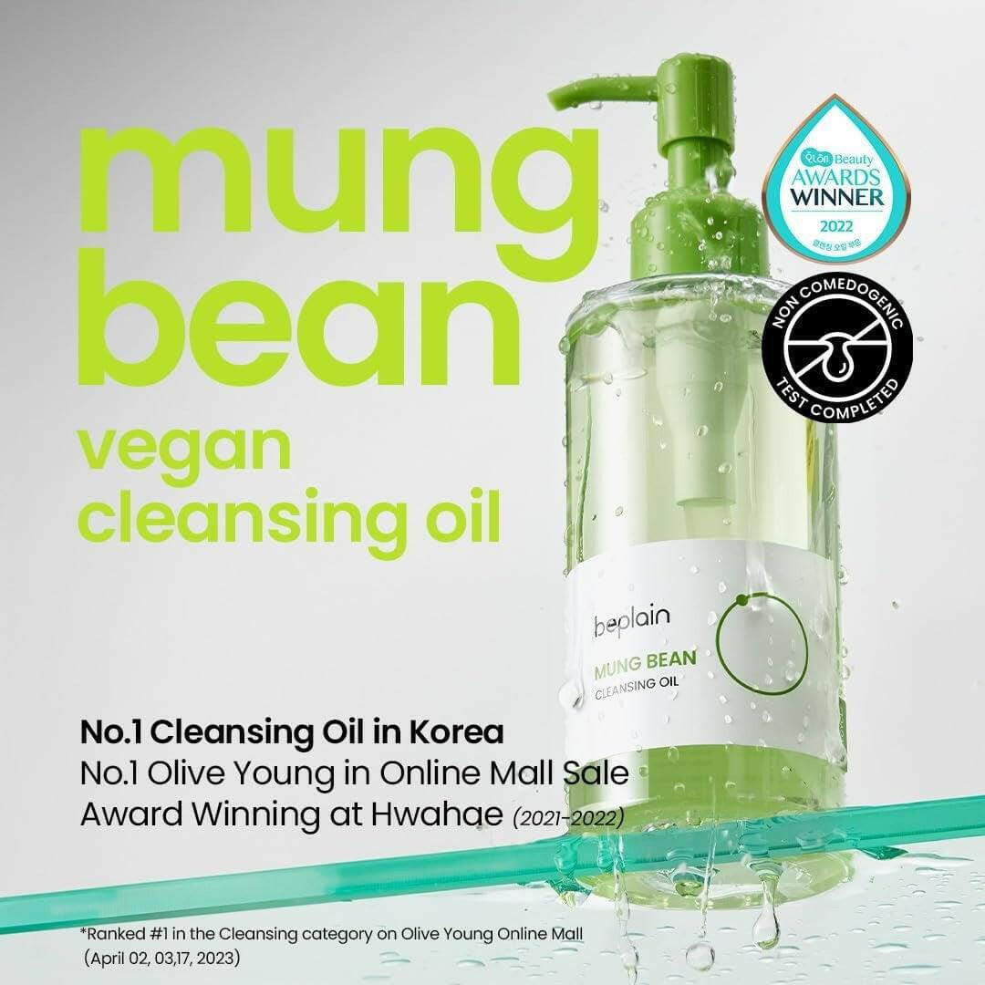 BEPLAIN Mung Bean Cleansing Oil 200ml - bellubeauty