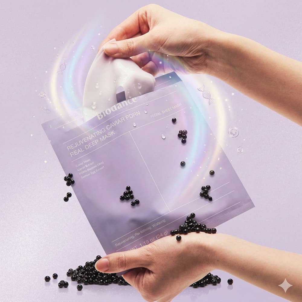 BIODANCE Rejuvenating Caviar PDRN Real Deep Mask 4pcs - BelluBeauty