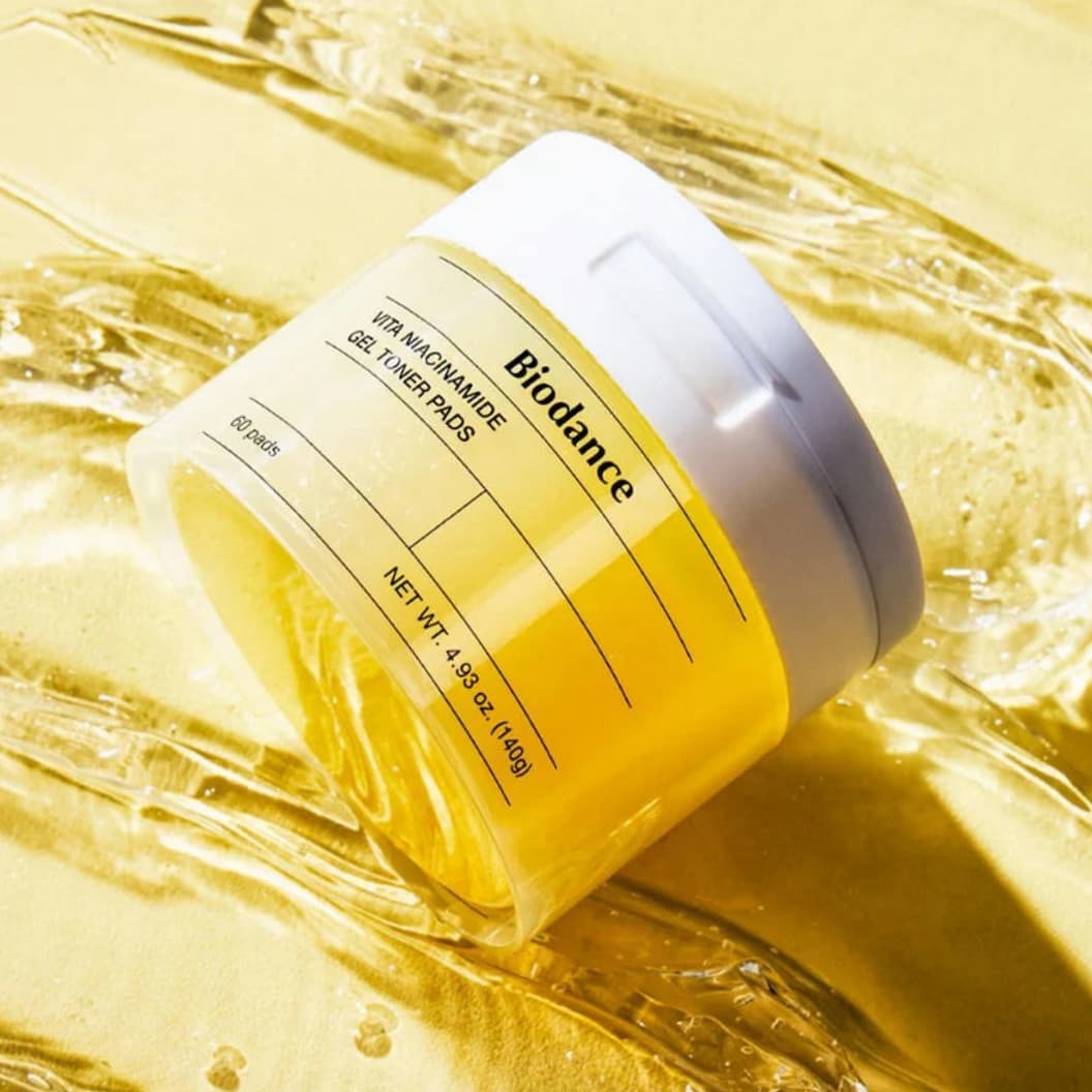 BIODANCE Vita Niacinamide Gel Toner Pads 60pcs - bellubeauty