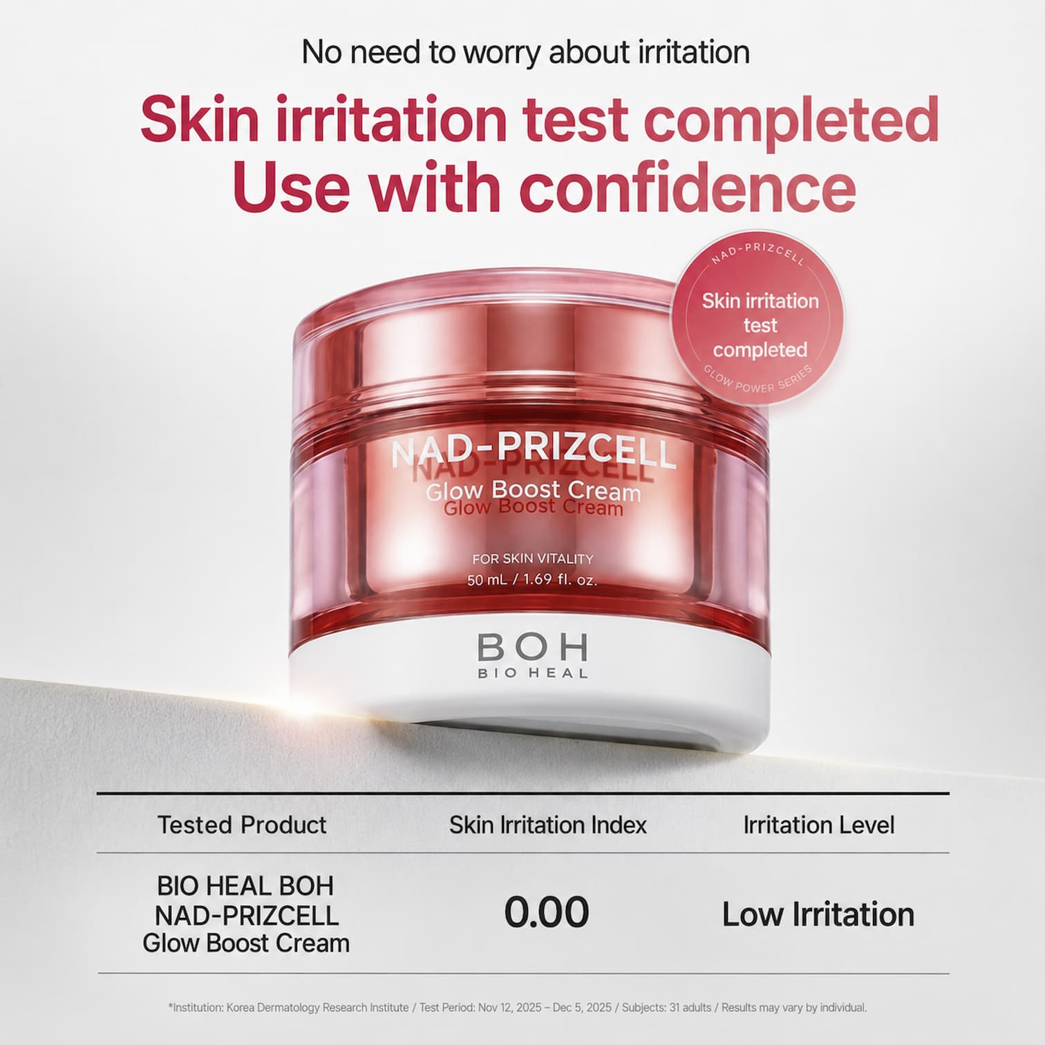 BIOHEAL BOH NAD-Prizcell Glow Boost Cream 50ml - BelluBeauty